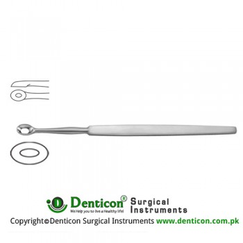 Wolff Lupus Curette Fig. 4 Stainless Steel, 14 cm - 5 1/2"